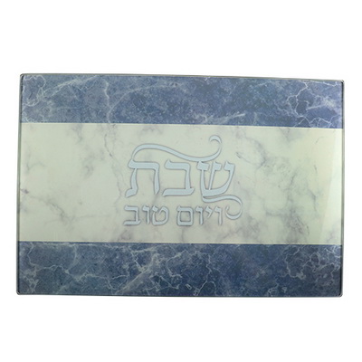 מגש חלה זכוכית עבה בלתי שבירה 25X37 ס"מ