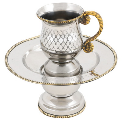 כלי למים אחרונים אלומיניום מרוקע מהודר 12 ס"מ