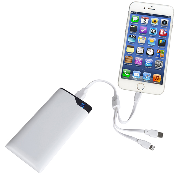 פאוור בנק Charge-It "סופר סלים" Super Slim בנפח 9000 mAh טעינה מהירה וצג דיגיטלי ZA-4067