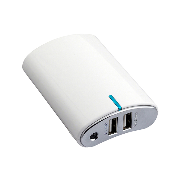 מטען פאוור בנק לבן חזק במיוחד 8000mAh lithium-ion כולל כבל מתאמים 3ב1 ZA-2676