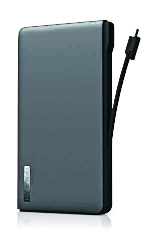 מטען ניידMiracase 8000mAh PowerBank USB צבע שחור