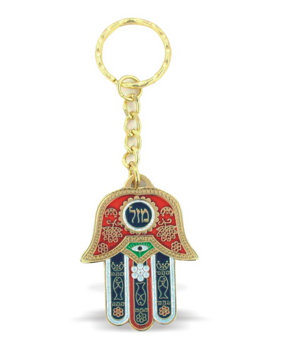 מחזיק מזל אדום 5 ס"מ עברית