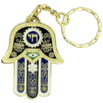 מחזיק חי כחול 5 ס"מ עברית