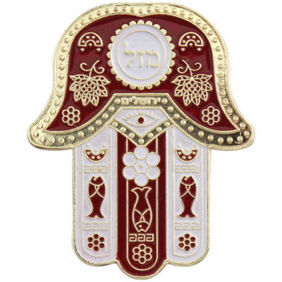 מגנט מזל בורדו 6 ס"מ