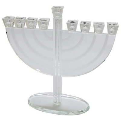 חנוכיה קריסטל מהודרת 28*30 ס"מ