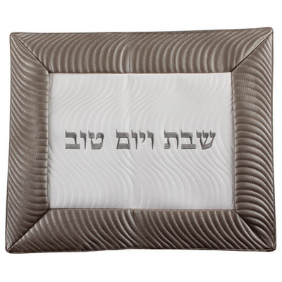 כיסוי חלה דמוי עור רקמה מהודרת 42x52 ס"מ