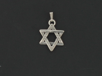 1106 תליון מגן דוד משולב 3ס"מ + קופסא