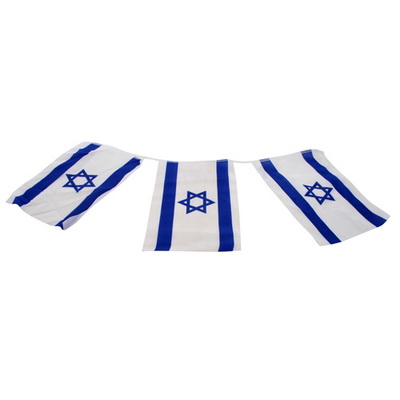 עגמ שרשרת 8 דגלי ישראל בד 45*30 ס"מ   501727