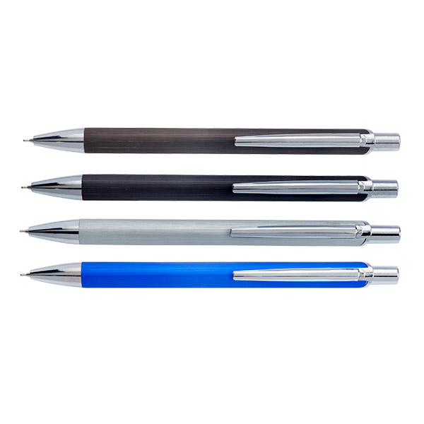 עט מתכת כדורי "סילון" בגימור מוברש , ראש סיכה , ג'ל ZA-2631