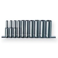 סט בוקסה הנעה 1/4 10יח פס מתכת