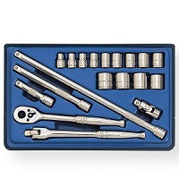 סט בוקסה 19 יח ממ D3/8