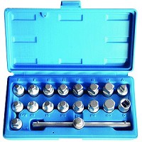 סט בוקסות למכסה שמן 18 יח' 3/8