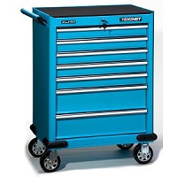 ארון 7 מגירות עם מיסבים - כחול SIGNET