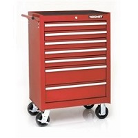 עגלת כלים 7 מגירות בצבע אדום מאובזרת 179 כלים + פטיש אוויר "1/2 SIGNET