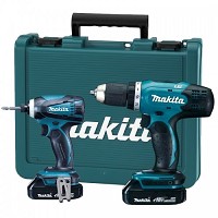 סט מברגות מקיטה 18V ליתיום מברגה+מקדחה