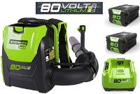 מפוח גב 80V+שתי סוללות4.0AH+מטען