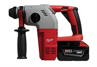 פטישון Milwaukee נטען ליתיום 28V עם 2 סוללות 5 אמפר(פוטר מתחלף)