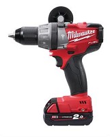 מברגה/מקדחה רוטטת 18V FUEL Milwaukee. ערכה עם 2 סוללות 2 אמפר