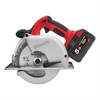 מסור עגול נטען למתכת 28V, Milwaukee ערכה עם 2 סוללות 5 אמפר