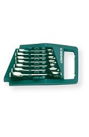 סט מפתחות רינג פתוח קצר 7 יח' במתלה אינצ'י